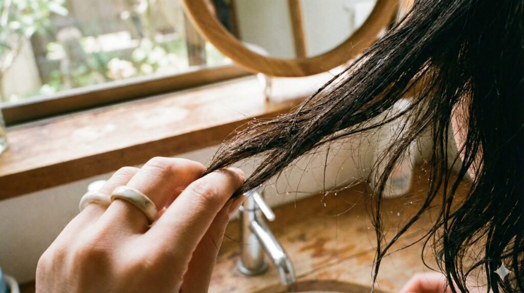 なぜ髪はパサついて広がるの？犯人は「海苔の剥がれ」と「水分の逃走」！