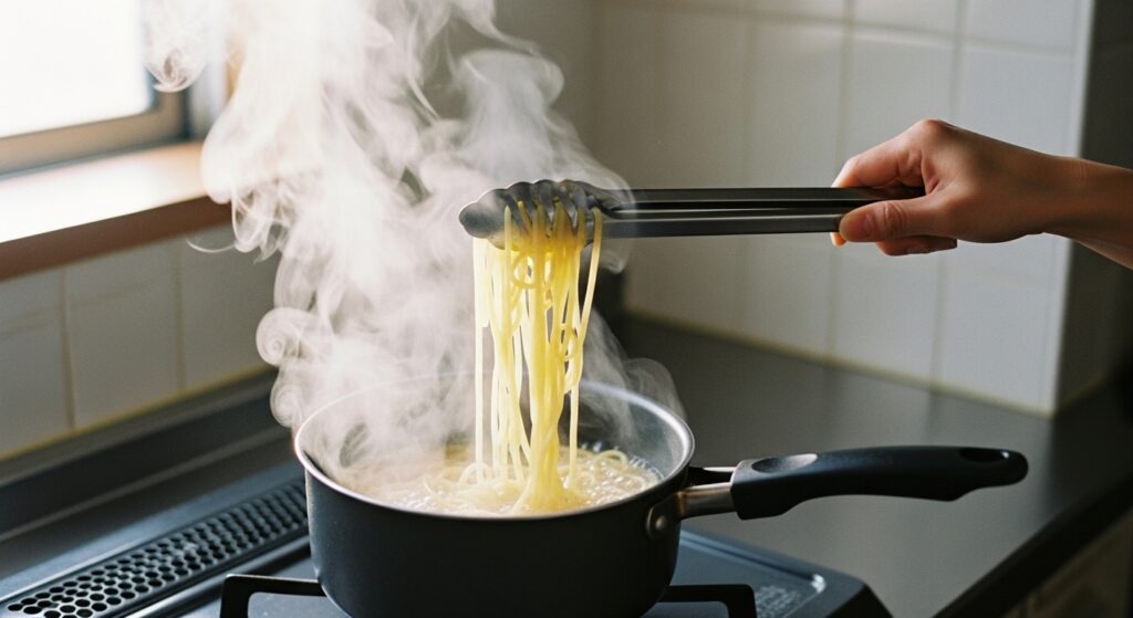 パスタがくっついて塊になるのはなぜ?湯量と最初の1分でほどける茹で方の方法 21 鍋が小さい・まとめ茹ででも成功する「現実的」な逃げ道